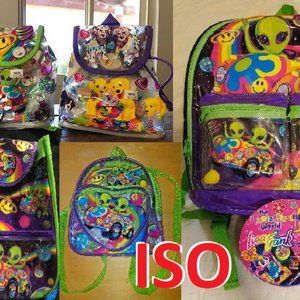 ISO: Lisa Frank Aliens (Zoomer & Zorbit) Backpack